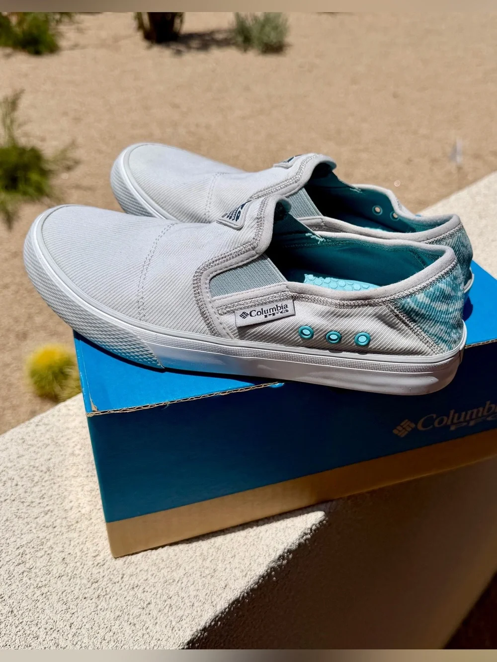 NEW Columbia PFG Slack What Slip On Cruise Beach Boating Fishing Shoes  7.5 NIB